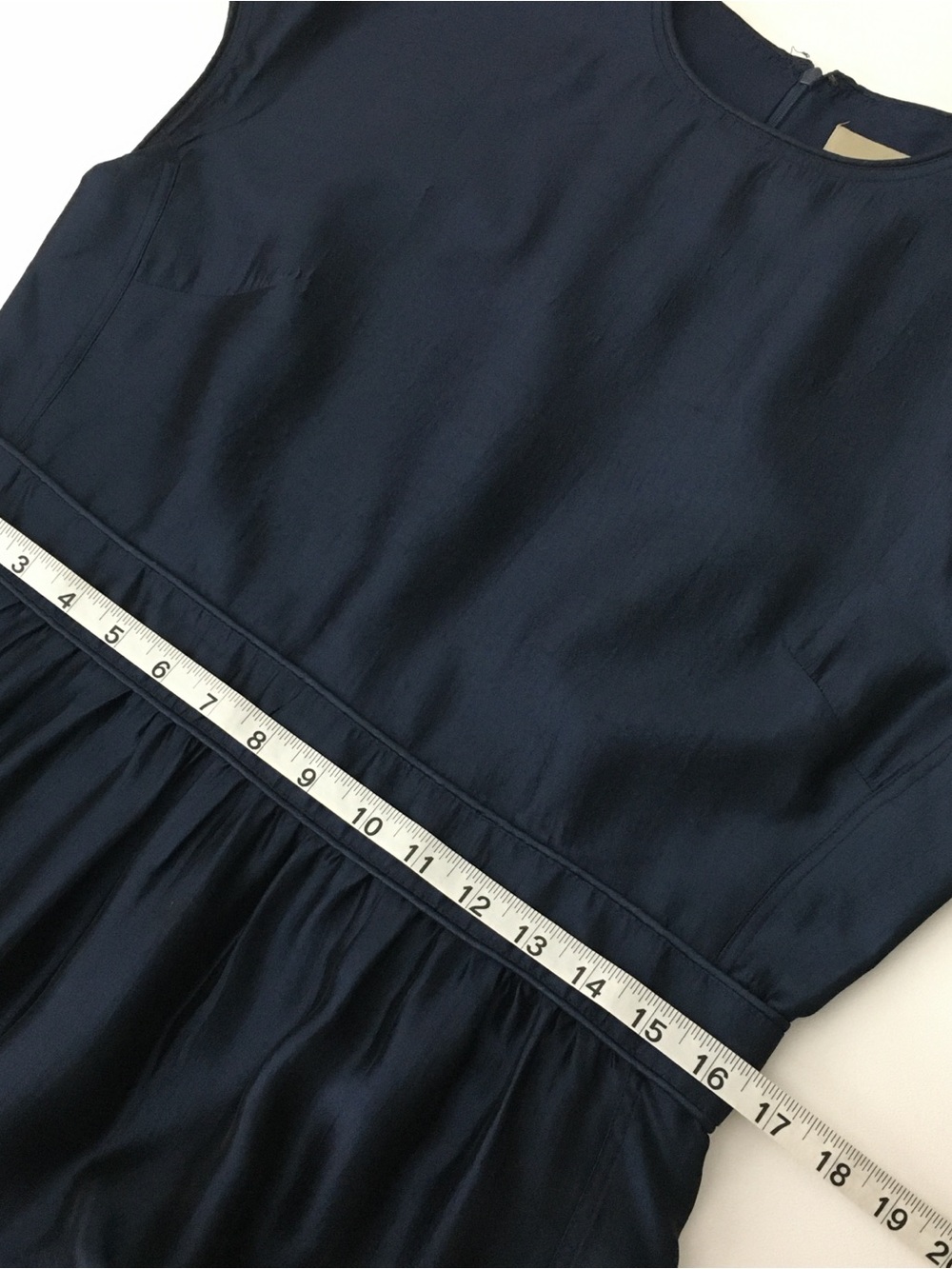 Burberry Mini Dress – Women’s Size 12 – Navy Blue Silk Blend - Picture 14 of 16